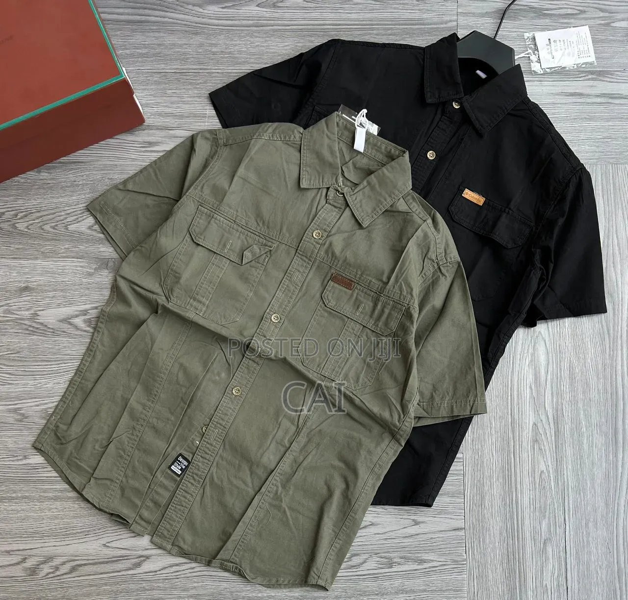 Men's Safari Short-Sleeve Cargo Shirts