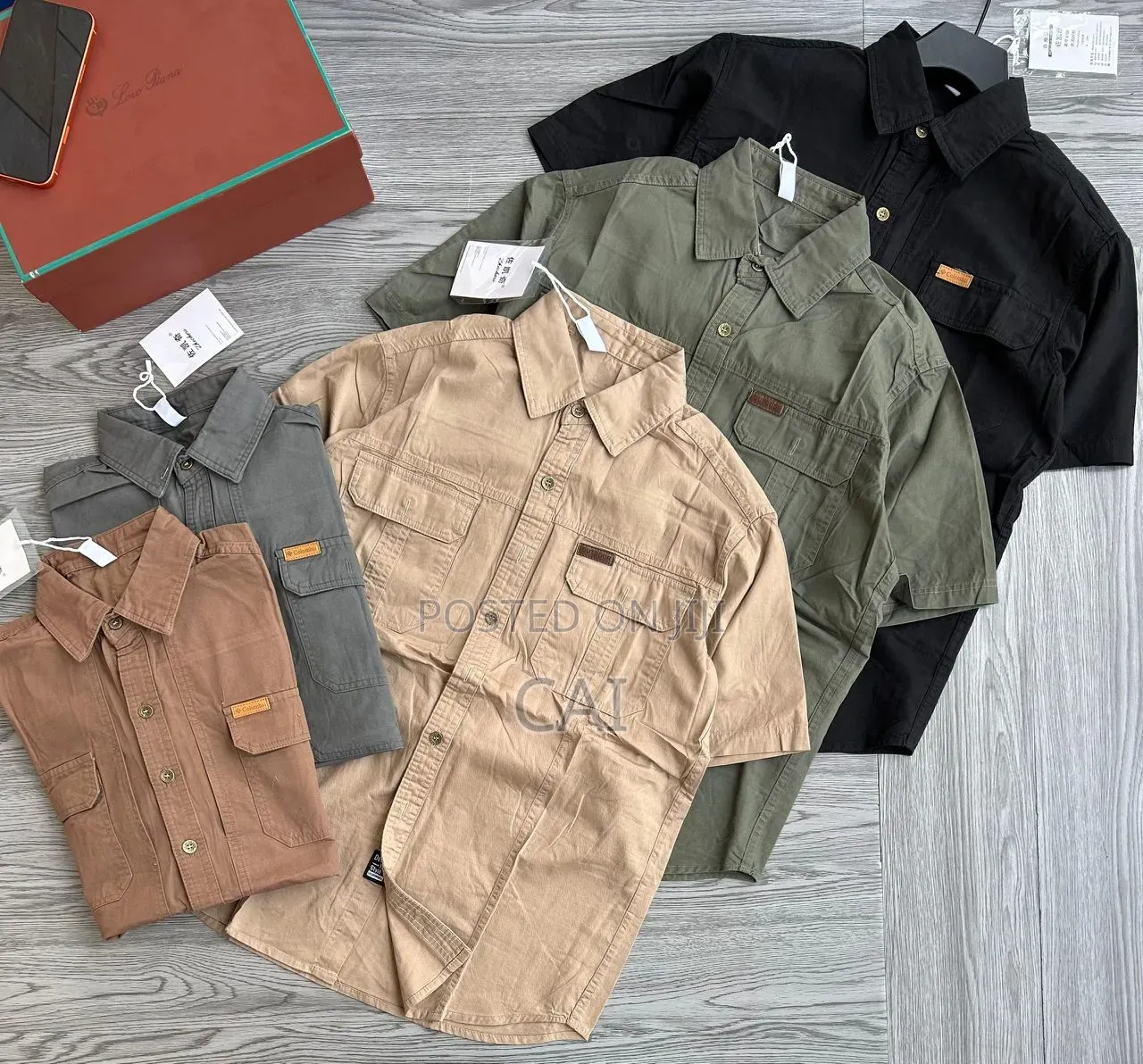 Men's Safari Short-Sleeve Cargo Shirts