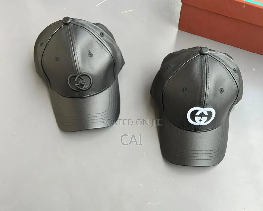 Faux Leather Unisex Baseball Caps