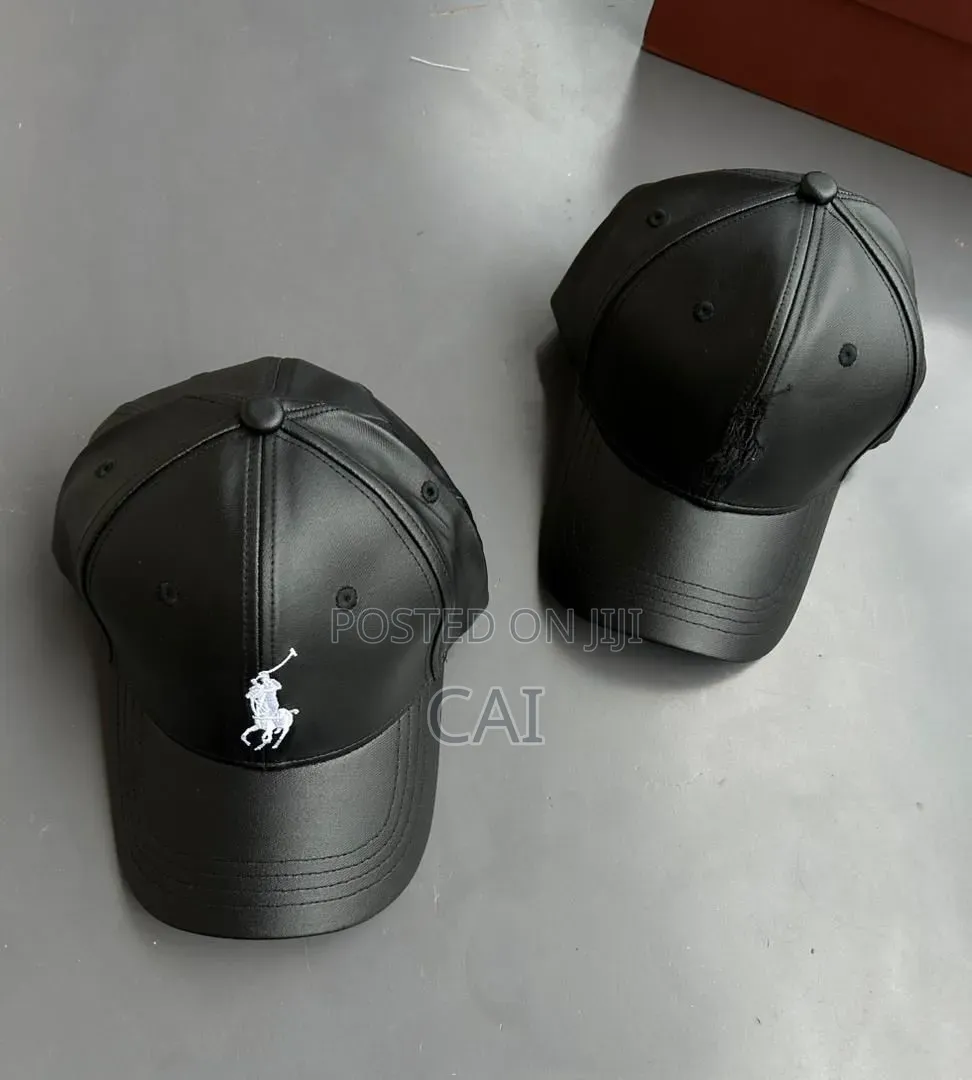 Faux Leather Unisex Baseball Caps