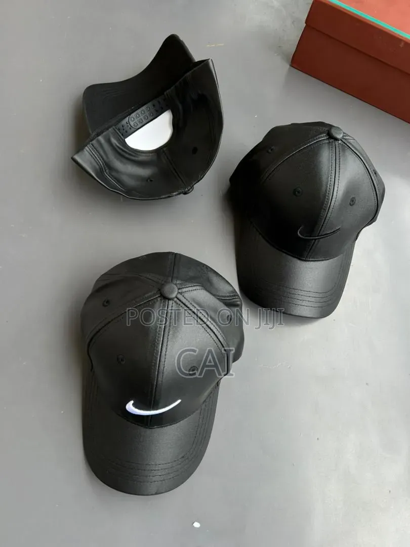 Faux Leather Unisex Baseball Caps