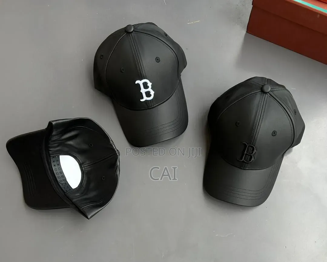 Faux Leather Unisex Baseball Caps