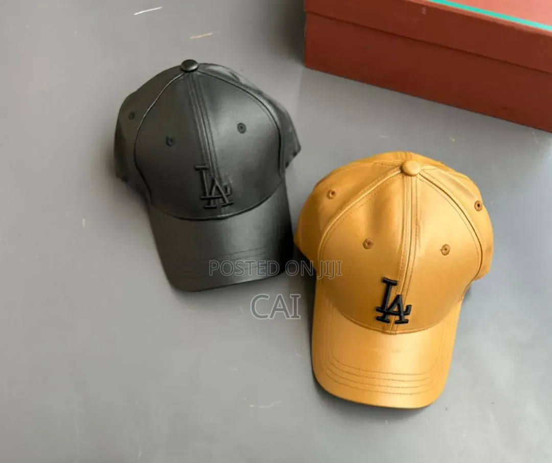 Faux Leather Unisex Baseball Caps