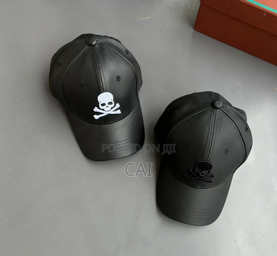 Faux Leather Unisex Baseball Caps