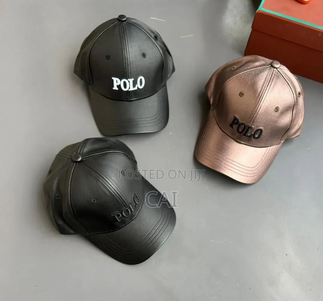 Faux Leather Unisex Baseball Caps
