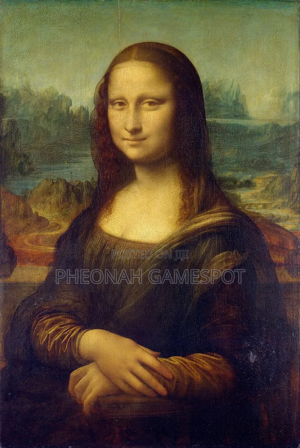 Replica of Mona Lisa Painting by Leonardo Da Vinci. Ugandan Duplicate