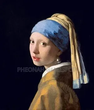 Replica of the Girl With a Pearl Earring Painting by Johannes Vermeer