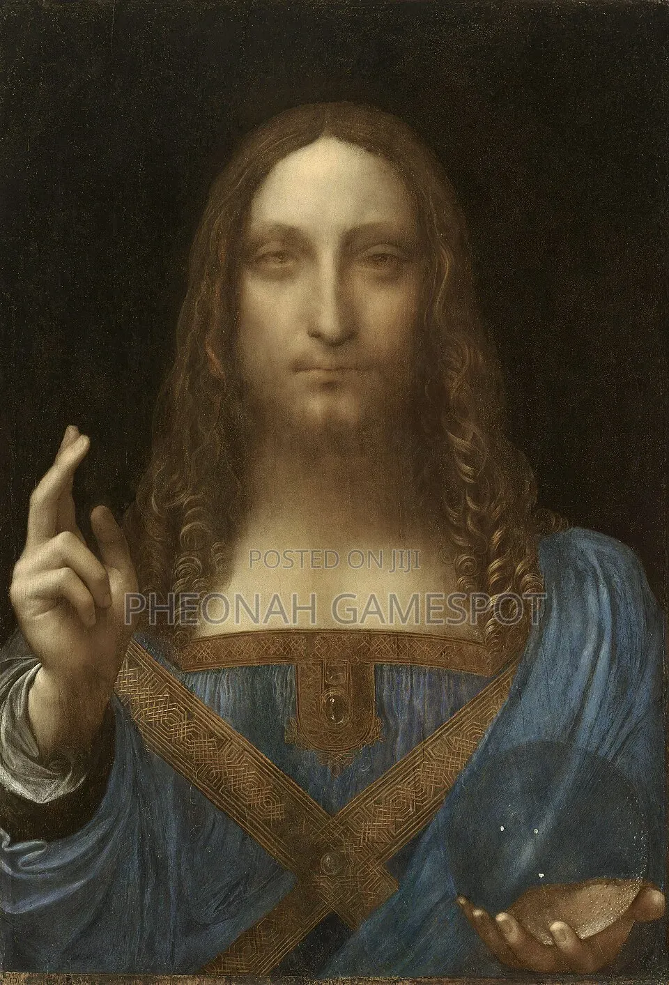 Replica of the Salvator Mundi Painting by Leonardo De Vinci