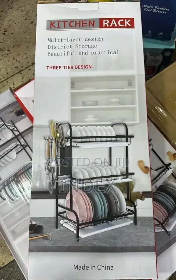 3-tier Stainless Steel Kitchen Dish Drying Rack
