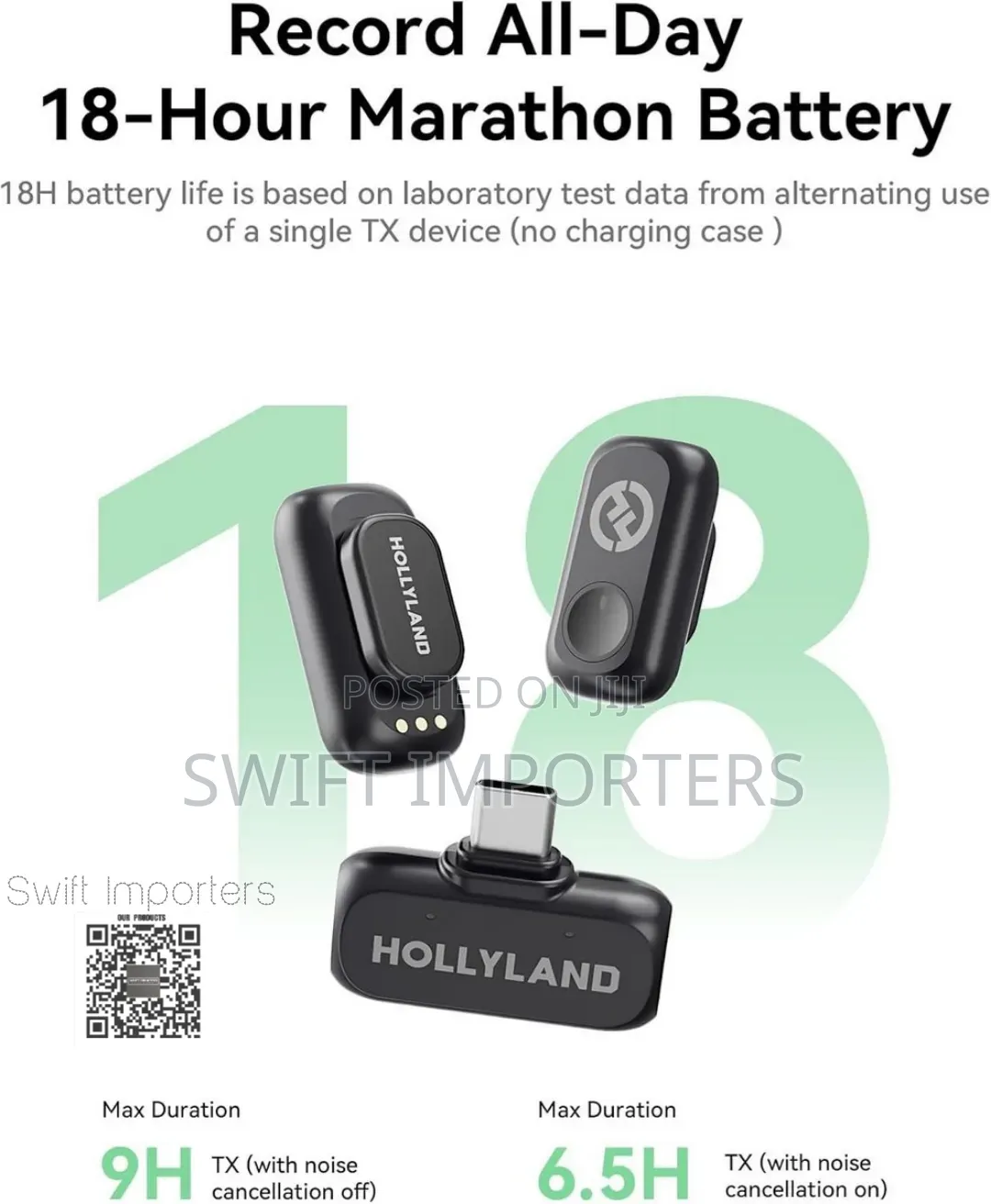Hollyland Lark A1 Wireless Microphones Active Noise Canceling Lavalier