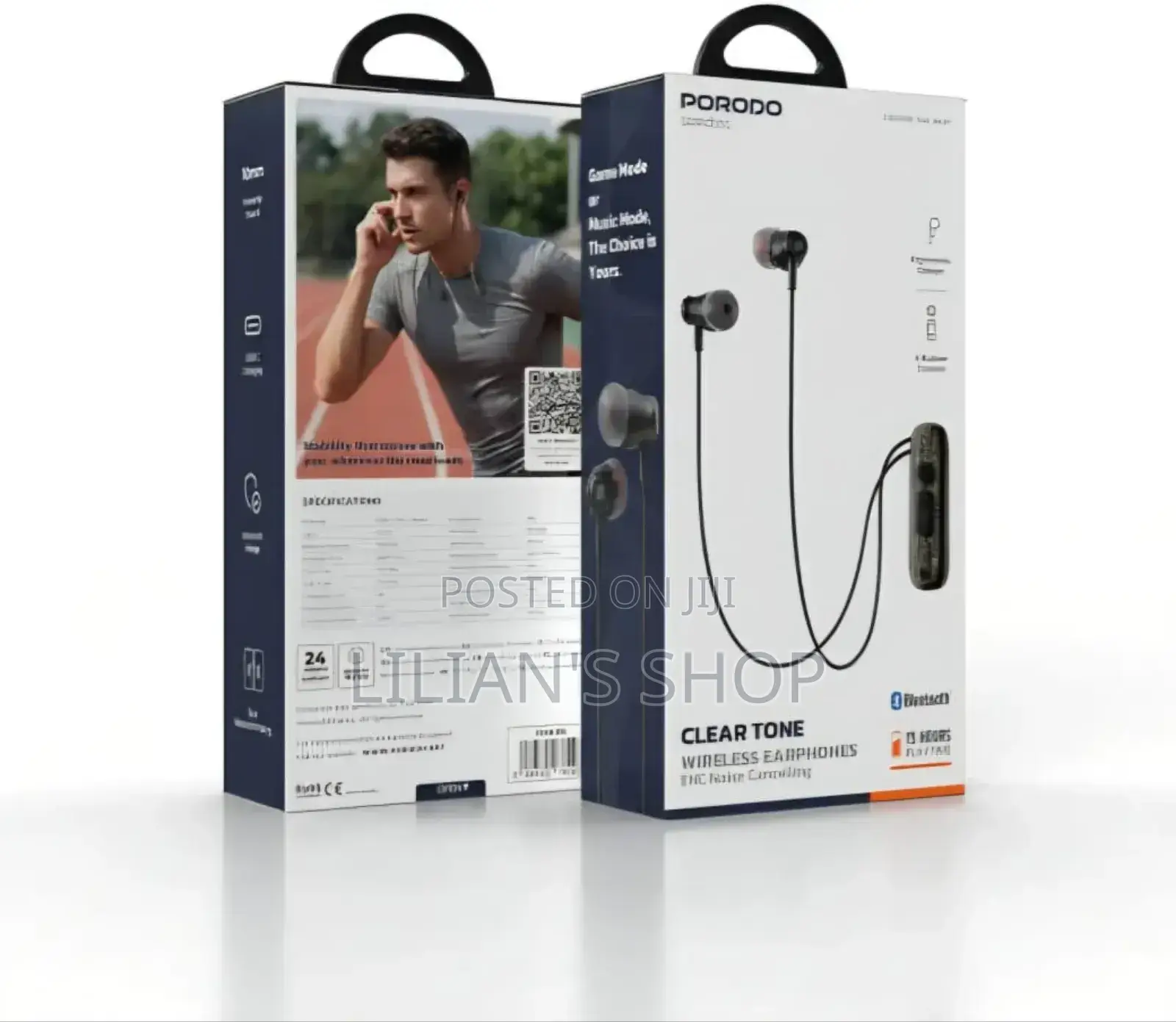 Porodo Soundtec Clear Tone Wireless Neckband Earphones