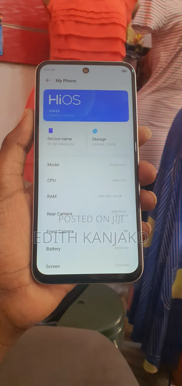 Tecno Spark 30C 128 GB White