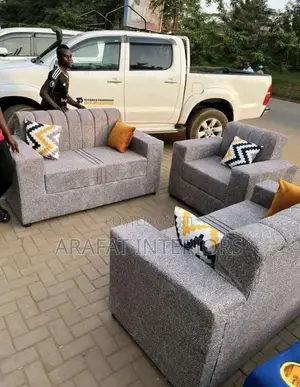 **Modern Grey 3+2 Sofa Set**