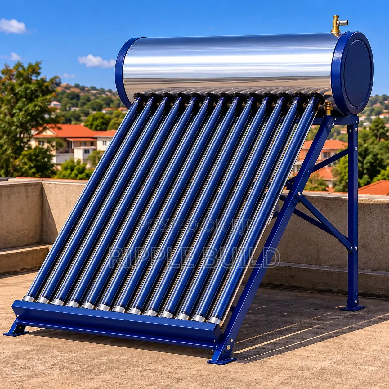 80l Solar Water Heater Vacuum Tube Hot Water System for Homes