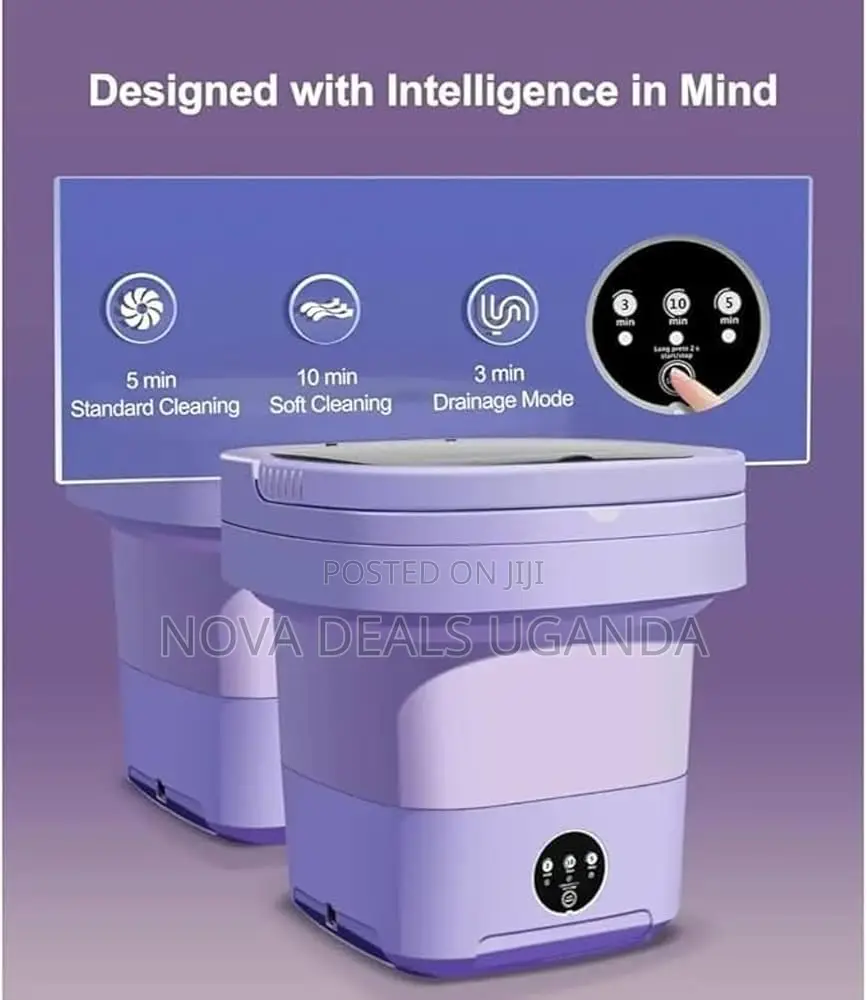Mini Portable Folding Washing Machine With Spin Dryer For Laundry