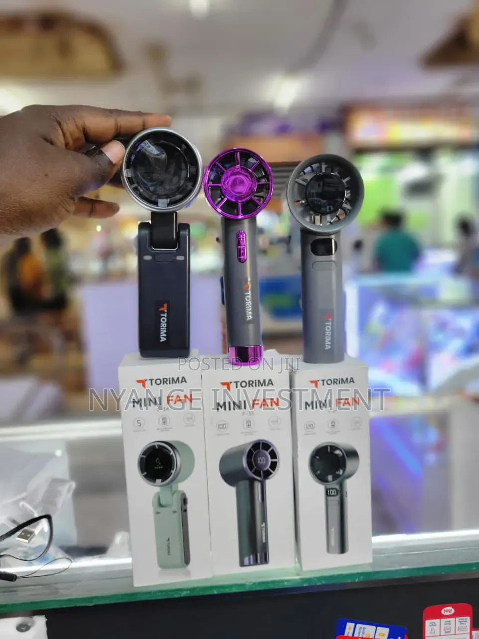 Mini Rechargeable Fan. Torima Branded Portable Mini Fans .