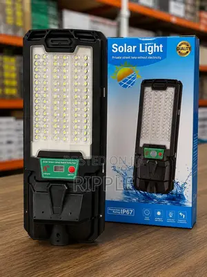 8w All-in-One Solar Street Light With Motion Sensor Security Lamp