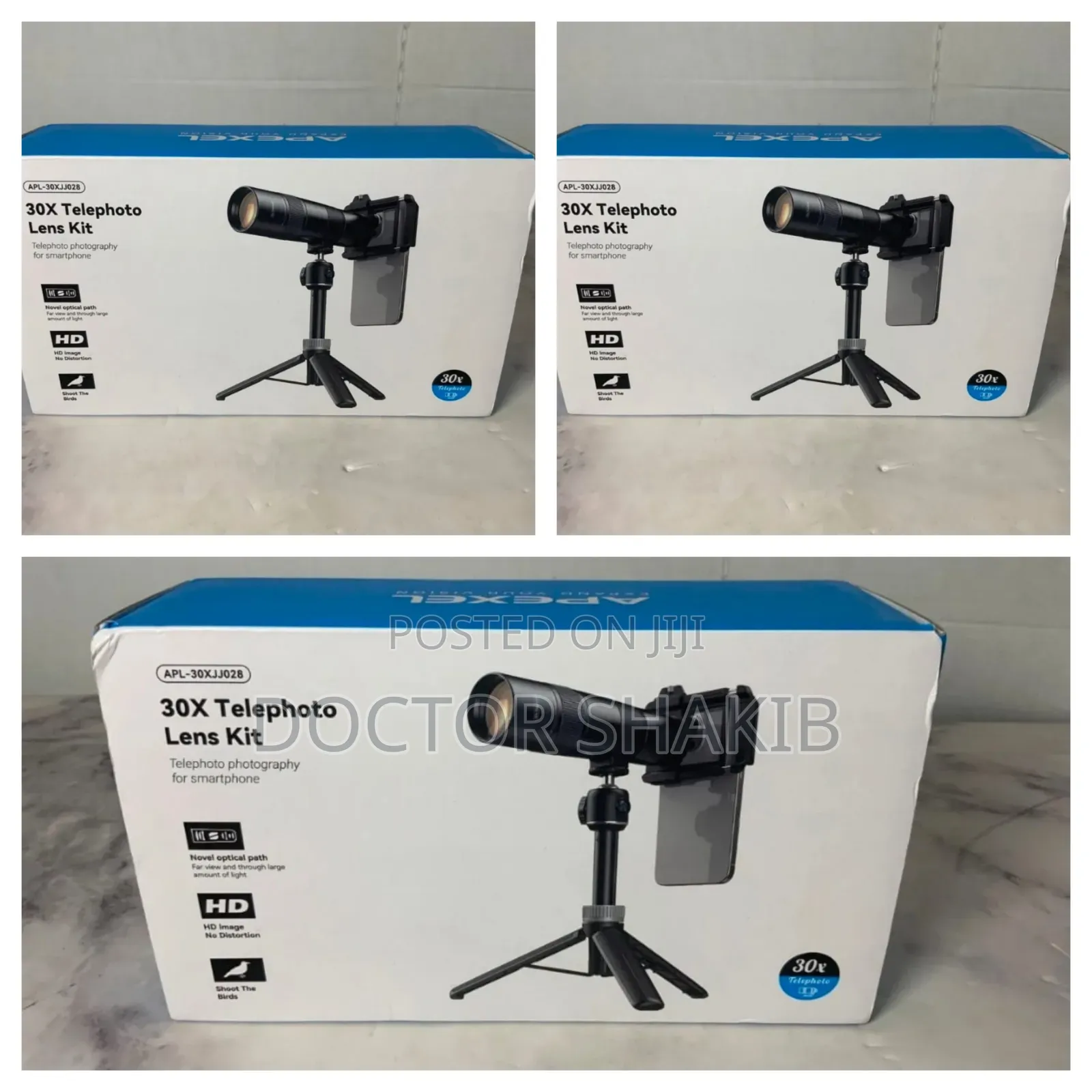 Apexel 30x Telephoto Lens Kit for Smartphone