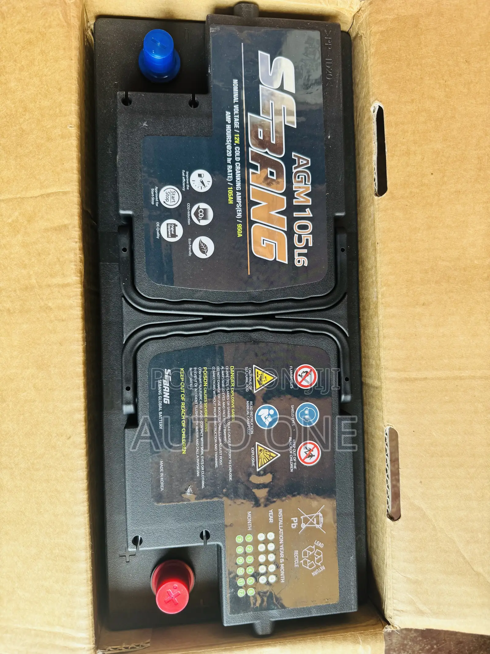 Din105 Agm With Start and Stop Function Battery