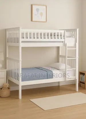 Cloud White Bunk Bed for Kids Children