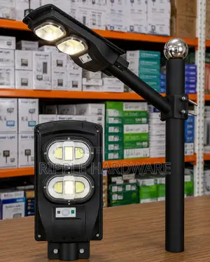 100w Solar Street Light With Lithium Battery Remote Control