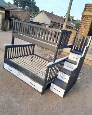 Arafat Modern Black White Bunk Bed