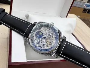 Ft-Moon Soft Leather Mechanical Watch