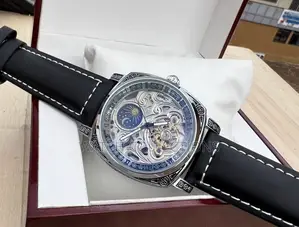 Ft-Moon Soft Leather Mechanical Watch