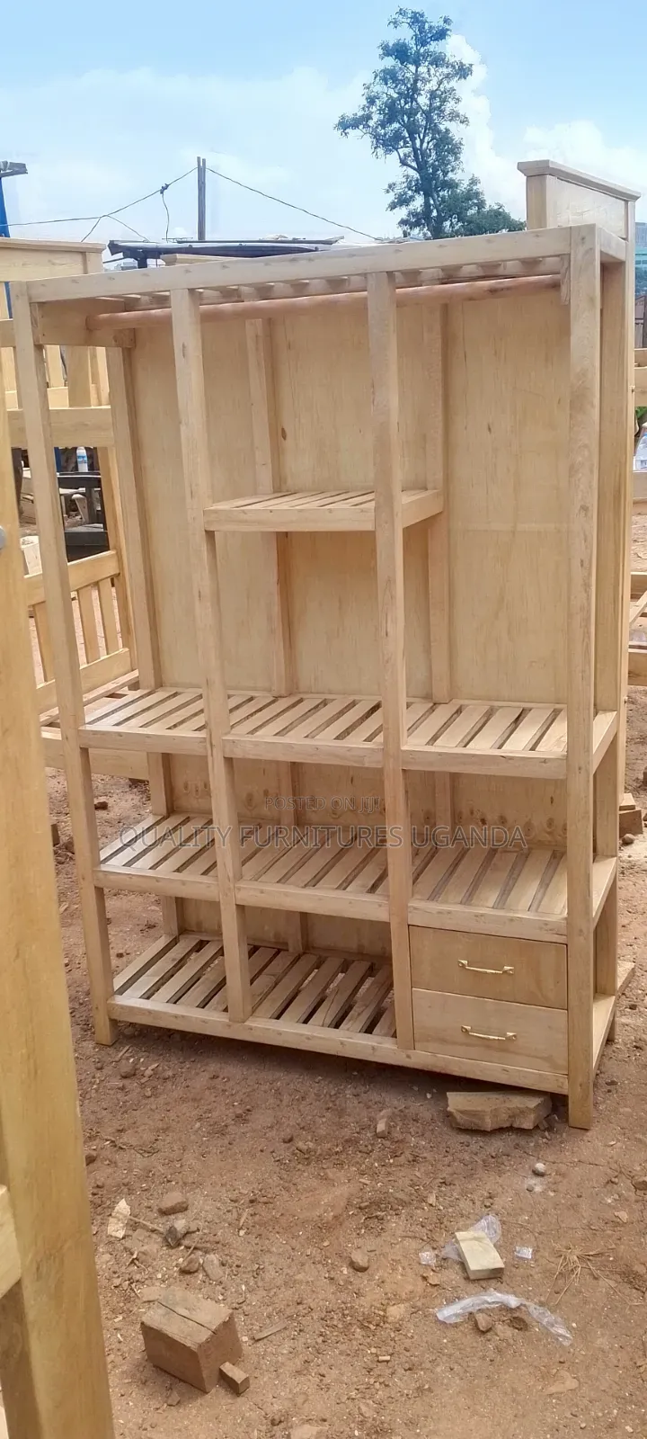 Natural Colored Closet