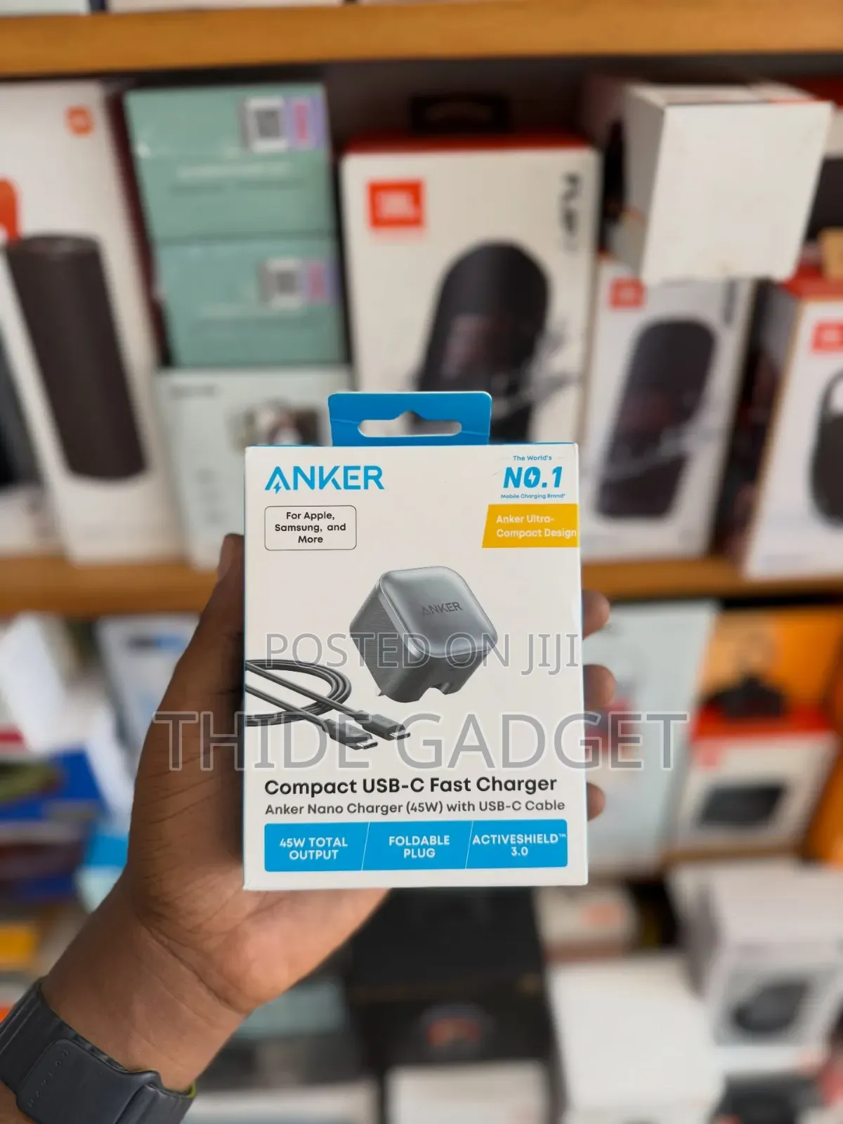 Anker Nano Charger (45w) Compact Usb-C Fast Charger With Cable