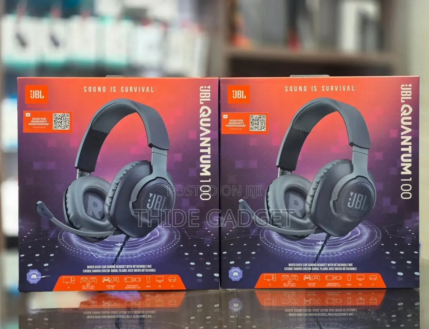 JBL Quantum 100 Wired Over-Ear Gaming Headset