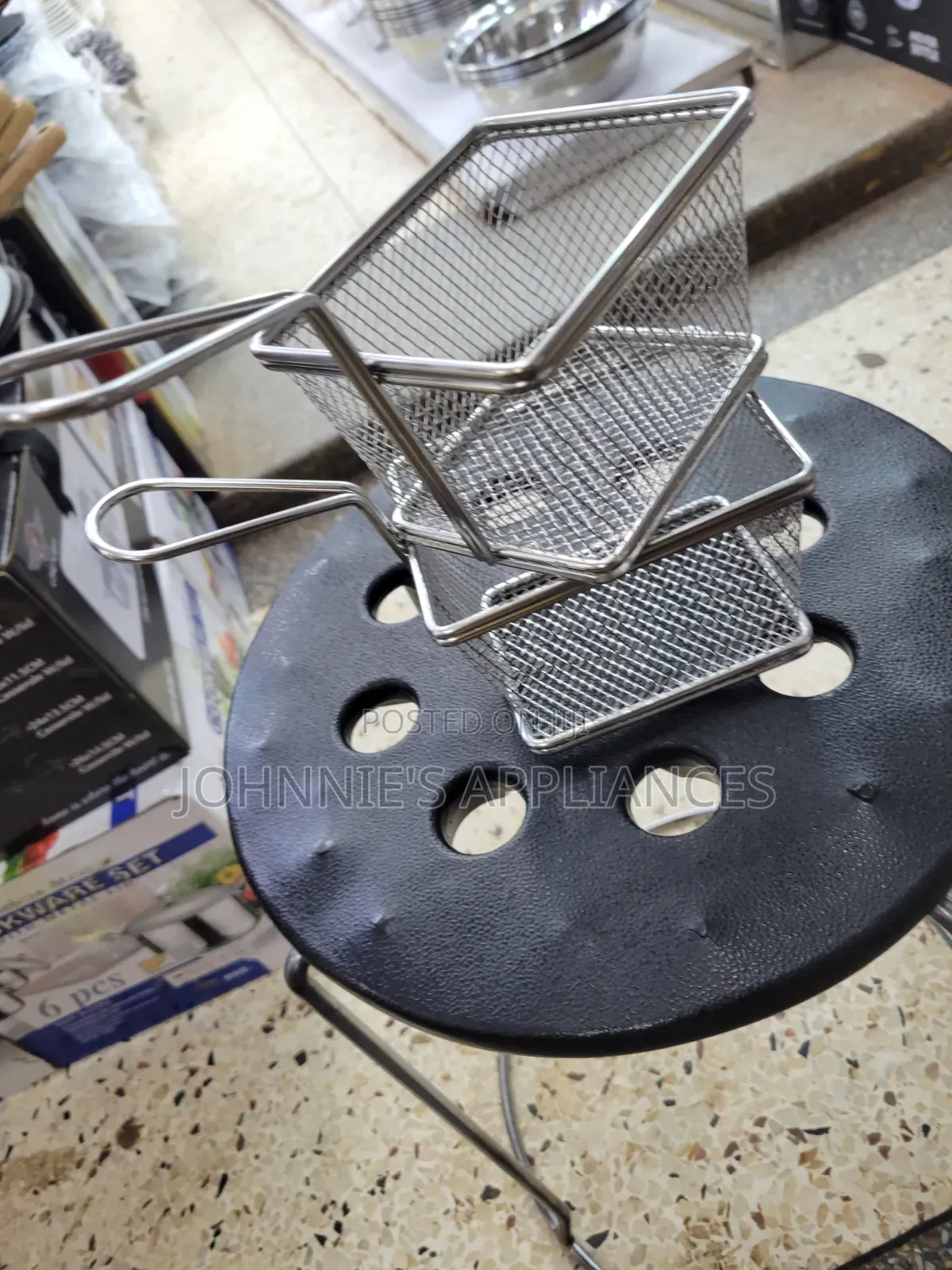 Stainless Steel Mini Fries Chips Serving Net
