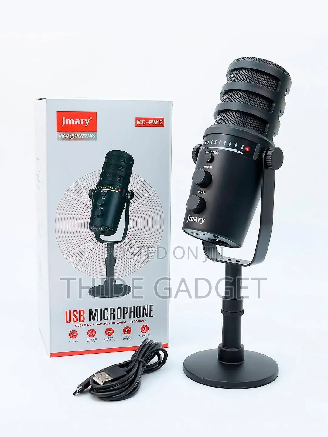 Jmary Mc-Pw12 Usb Microphone With Stand