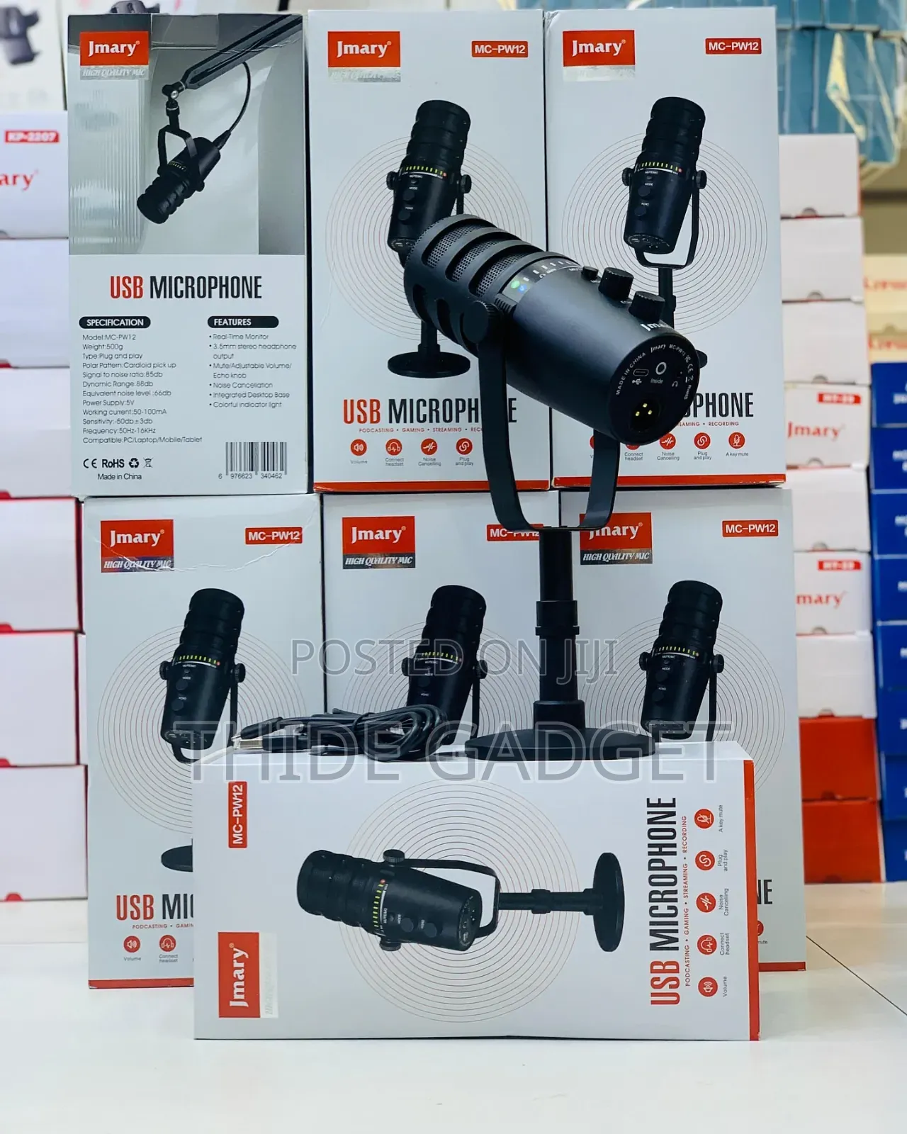 Jmary Mc-Pw12 Usb Microphone With Stand