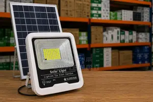 200w Solar Security Flood Light With Lithium Battery Remote Kampala