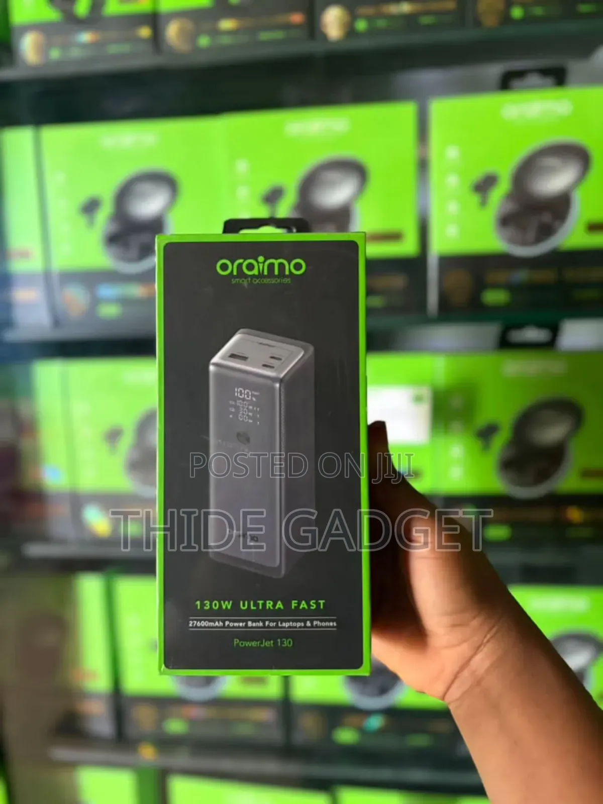 Oraimo Powerjet 130 (27600mah) 130w Ultra Fast Power Bank