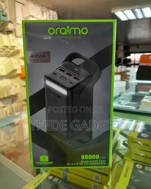 Oraimo Powerbox 500 (50000mah) 22.5w Super Fast Power Bank