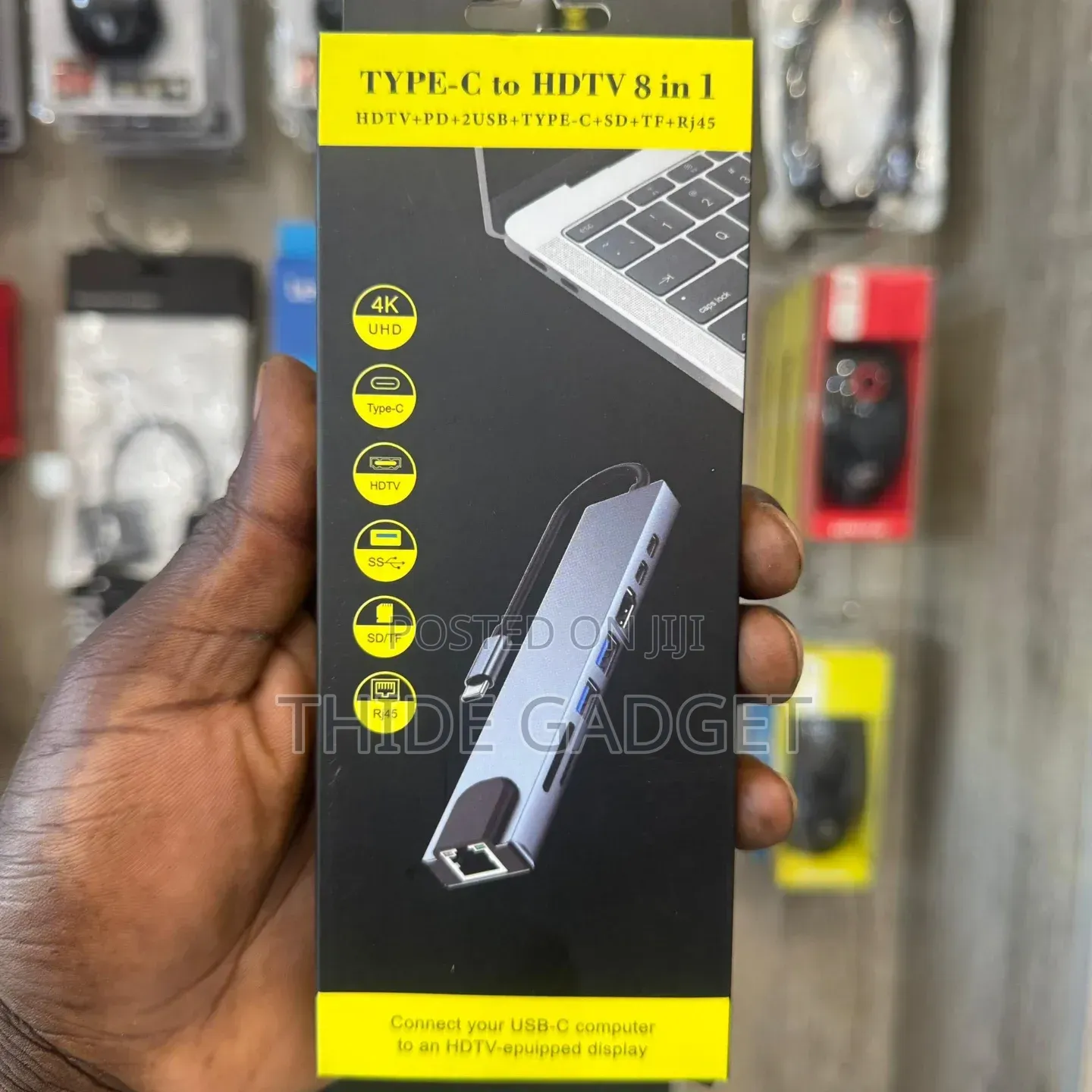 Type-C to HDTV 8-in-1 Multi-Function Hub Usb Hub
