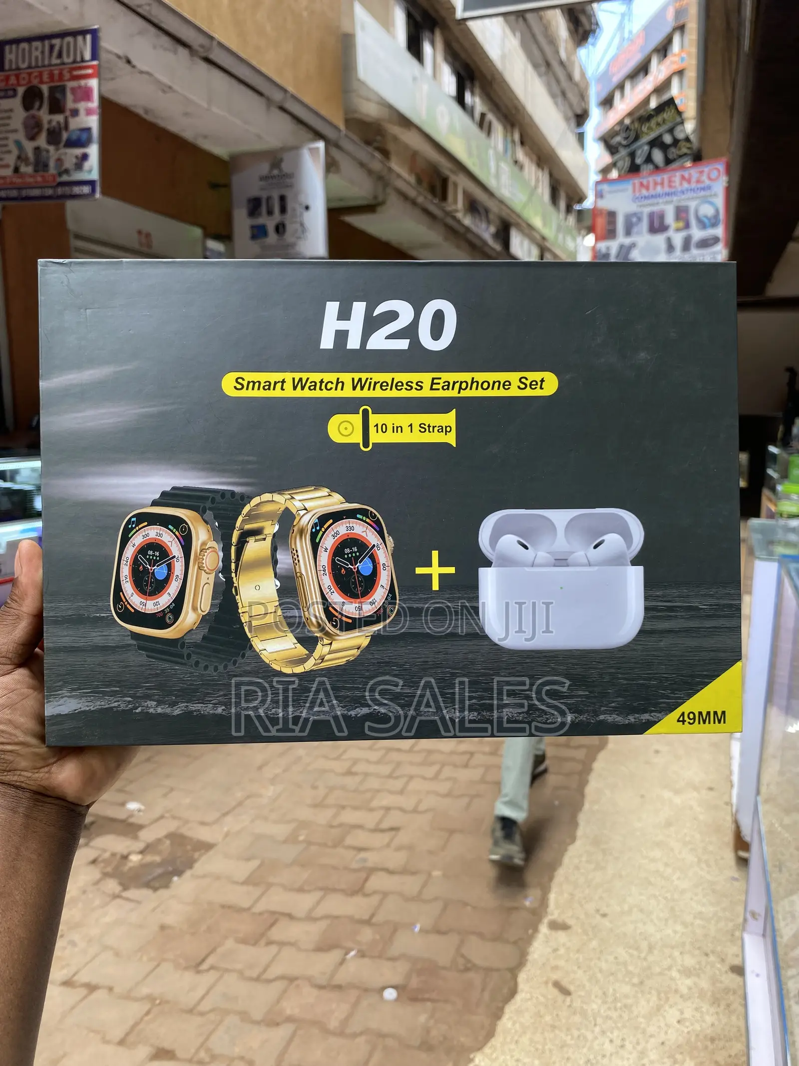 H20 Smart Watch Wireless Earphones Set