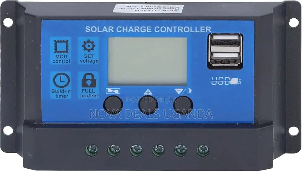 12/24v 10a PWM Solar Charge Controller With LCD Display Dual Usb Ports
