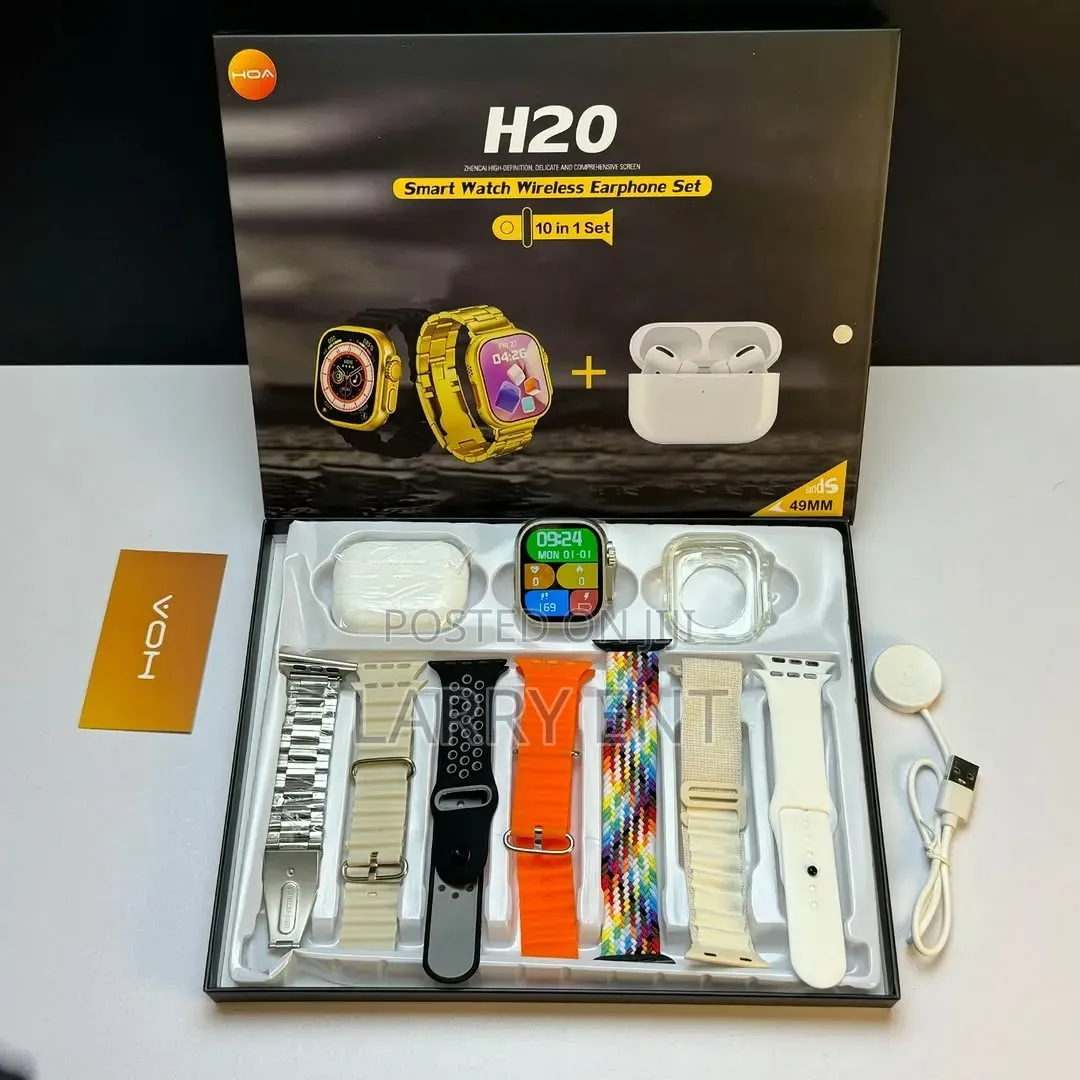 Ultra Smartwatch 7 Straps Earbuds Metal Strap iPhone Android