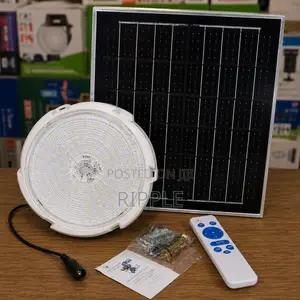 300w Indoor Solar Ceiling Light With Panel Remote Control Kampala