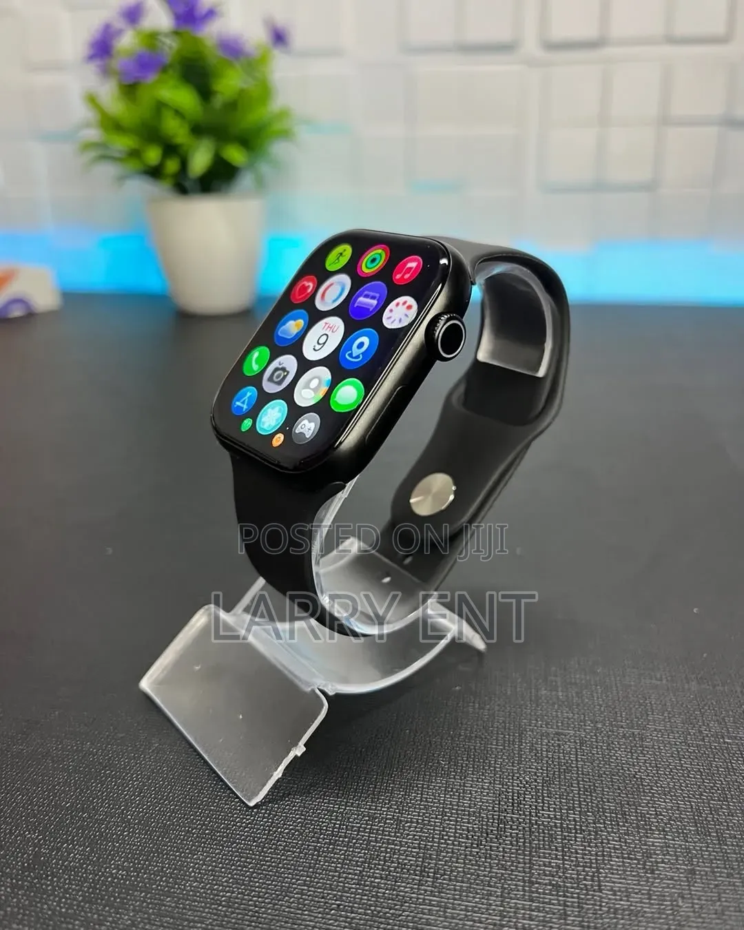 Series 9 Smartwatch Curved Screen Metal Frame iPhone Android