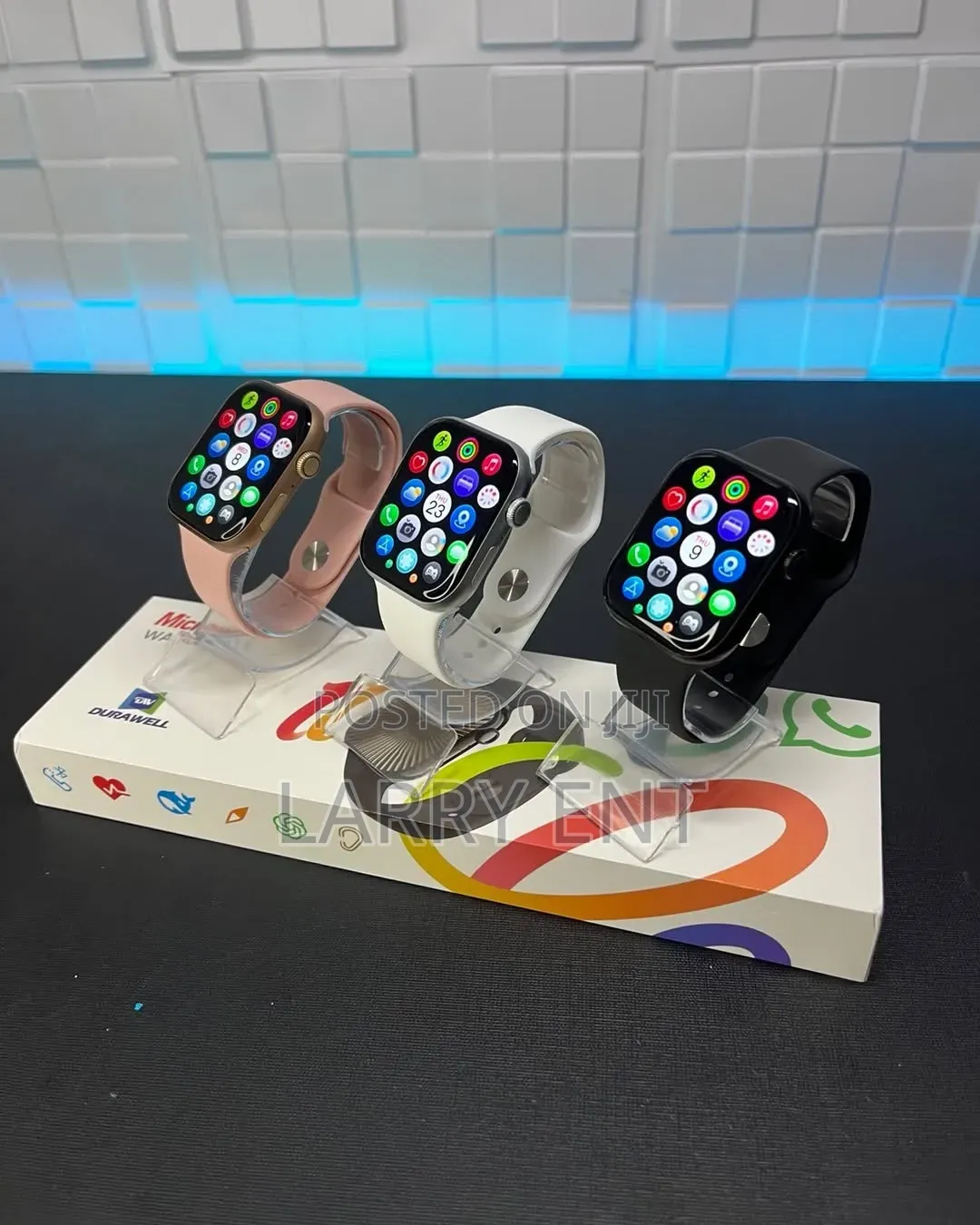 Series 9 Smartwatch Curved Screen Metal Frame iPhone Android