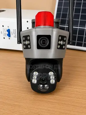 Wifi Solar Security Camera With PTZ Auto Tracking Alarm Light