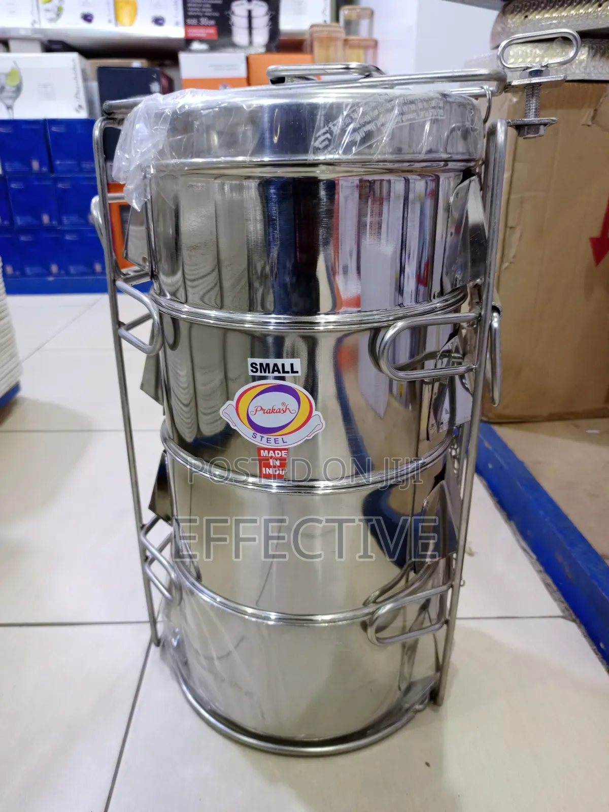 Prakash Steel Multi-tier Catering Tiffin Carrier.