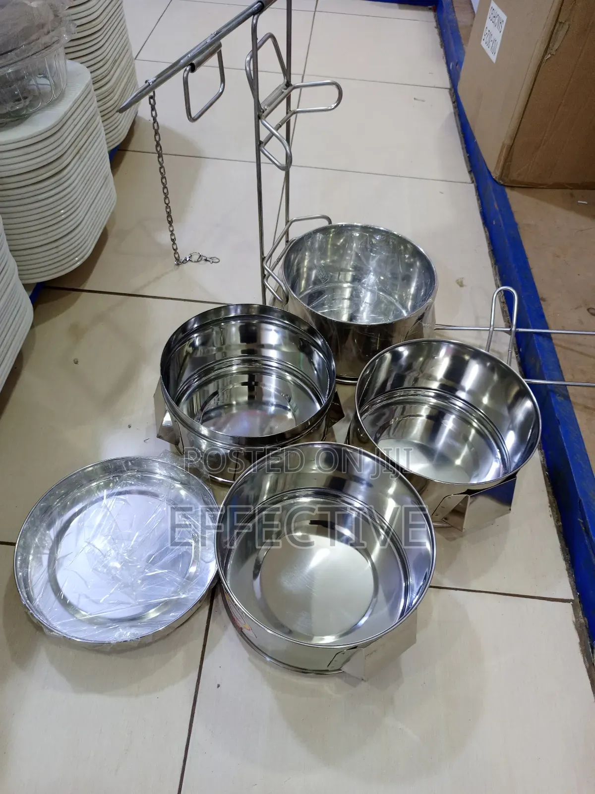 Prakash Steel Multi-tier Catering Tiffin Carrier.