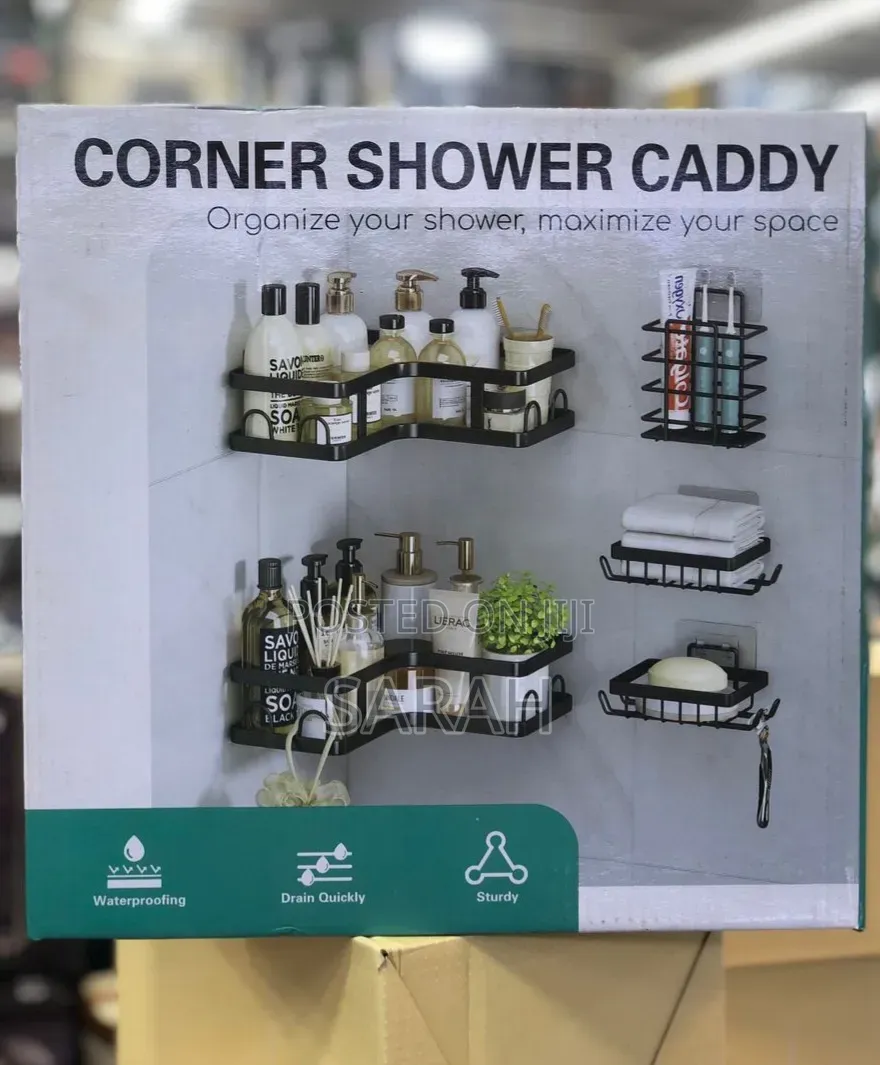 5-Piece Stainless Steel Corner Shower Caddy