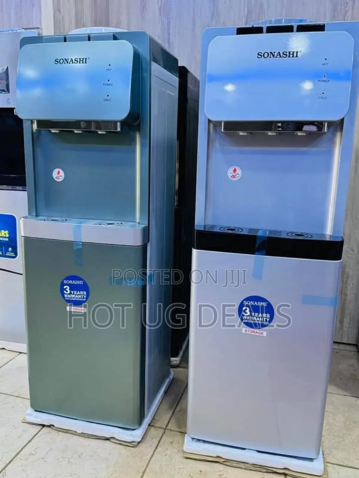 Sonashi Water Dispenser Hot Cold and Normal With Storage Cabinet