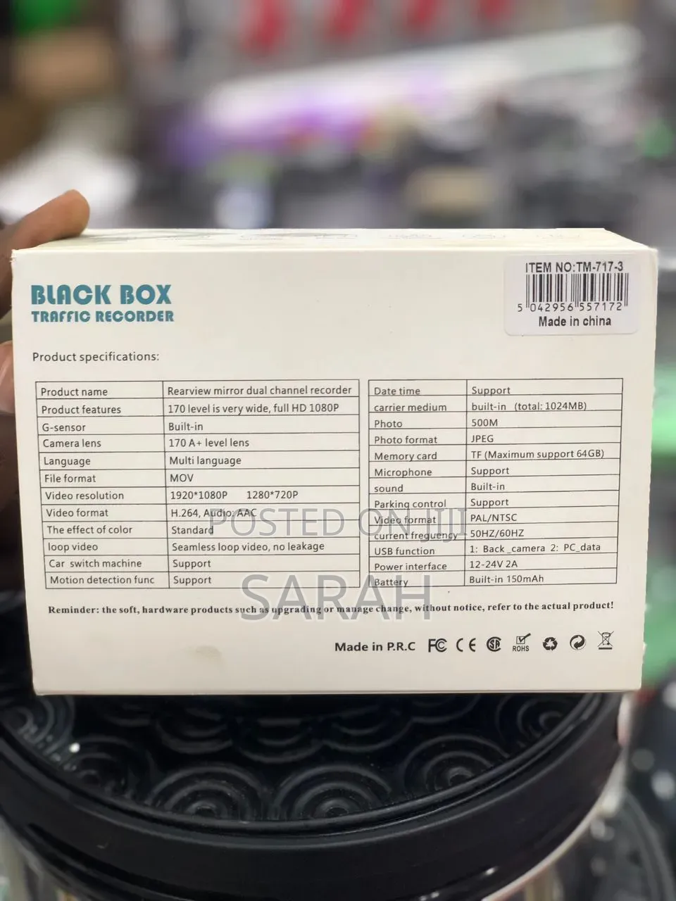 Black Box Traffic Recorder